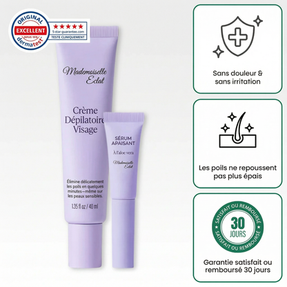 Crème épilatoire visage