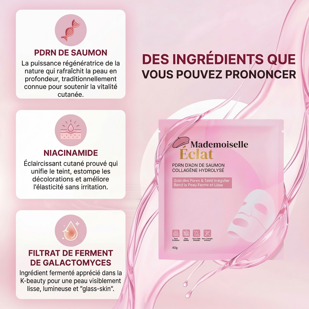 Masque visage au PDRN de Saumon & Collagène