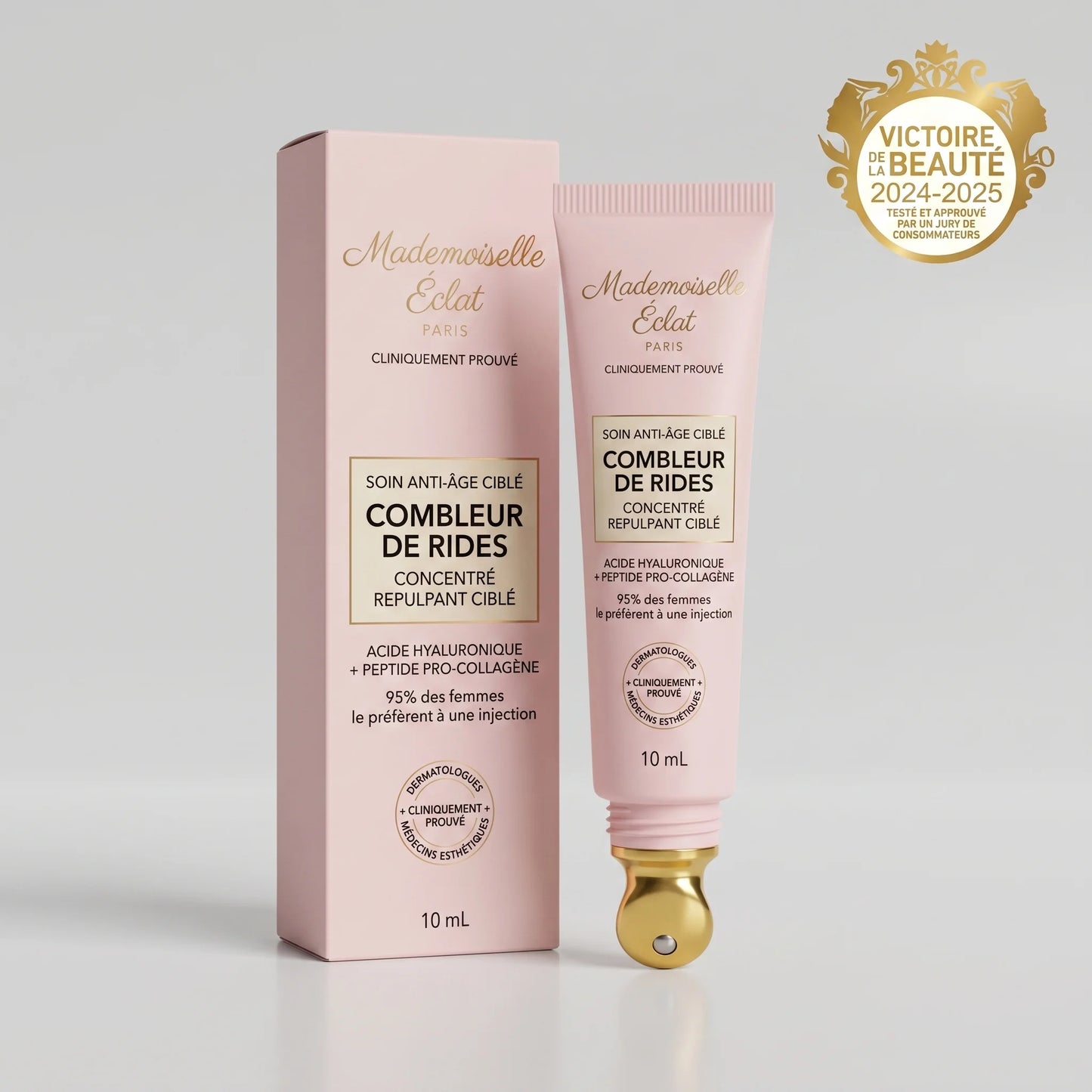 Combleur de Rides Ciblé — Front, Pattes d'Oie & Contour Bouche Lissés en 3 Minutes