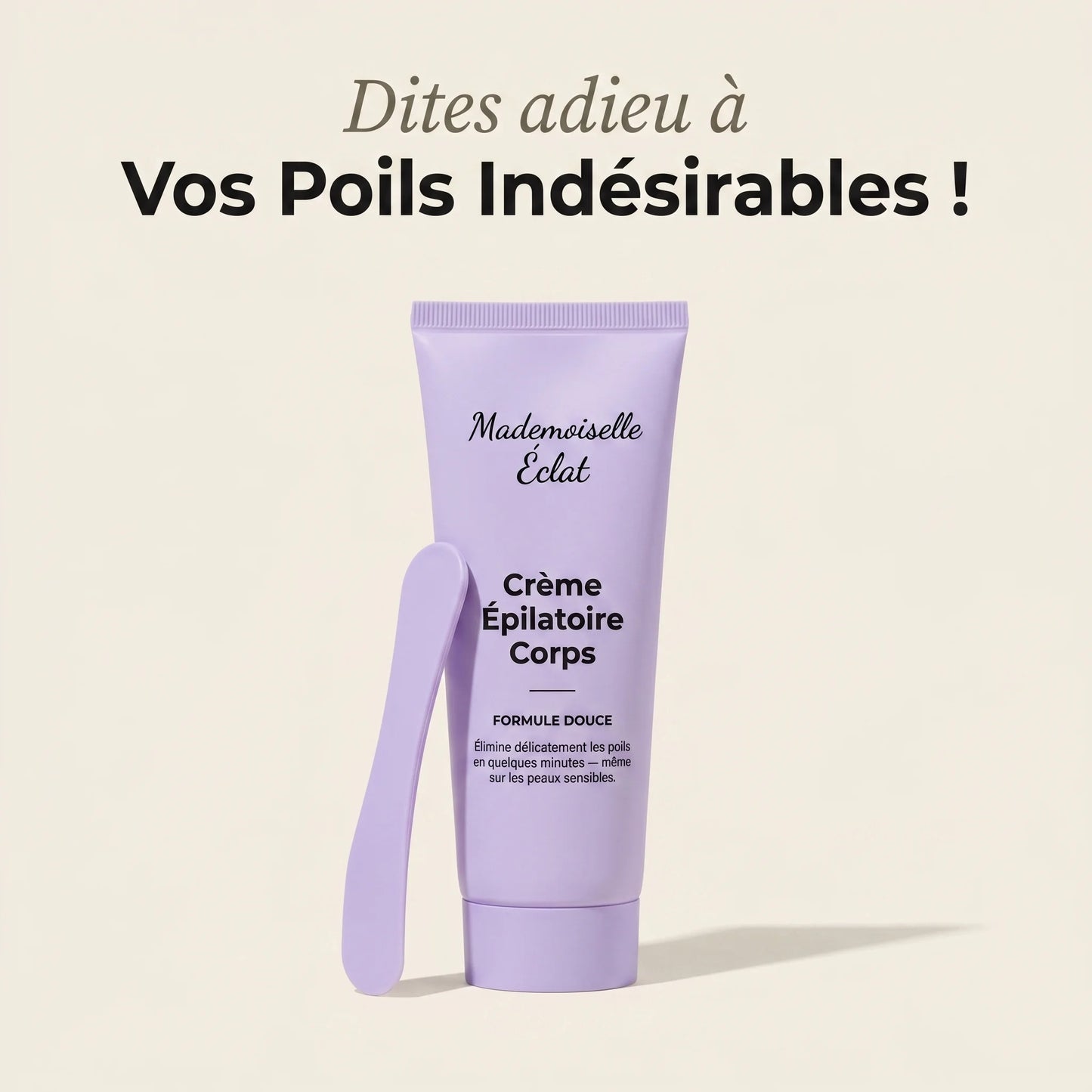 Crème Épilatoire Corps - Jambes, Aisselles & Bikini Épilés Sans Douleur en Quelques Minutes