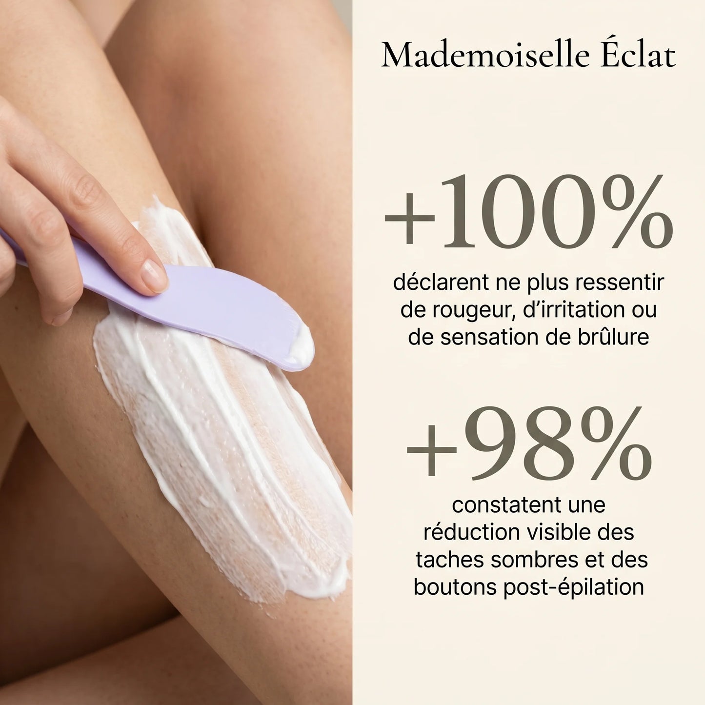 Crème Épilatoire Corps - Jambes, Aisselles & Bikini Épilés Sans Douleur en Quelques Minutes