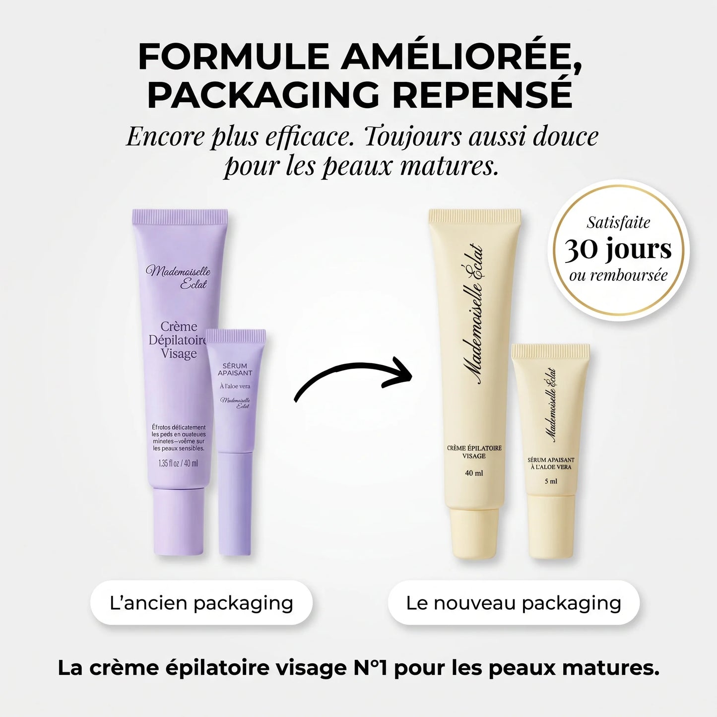 Crème épilatoire visage