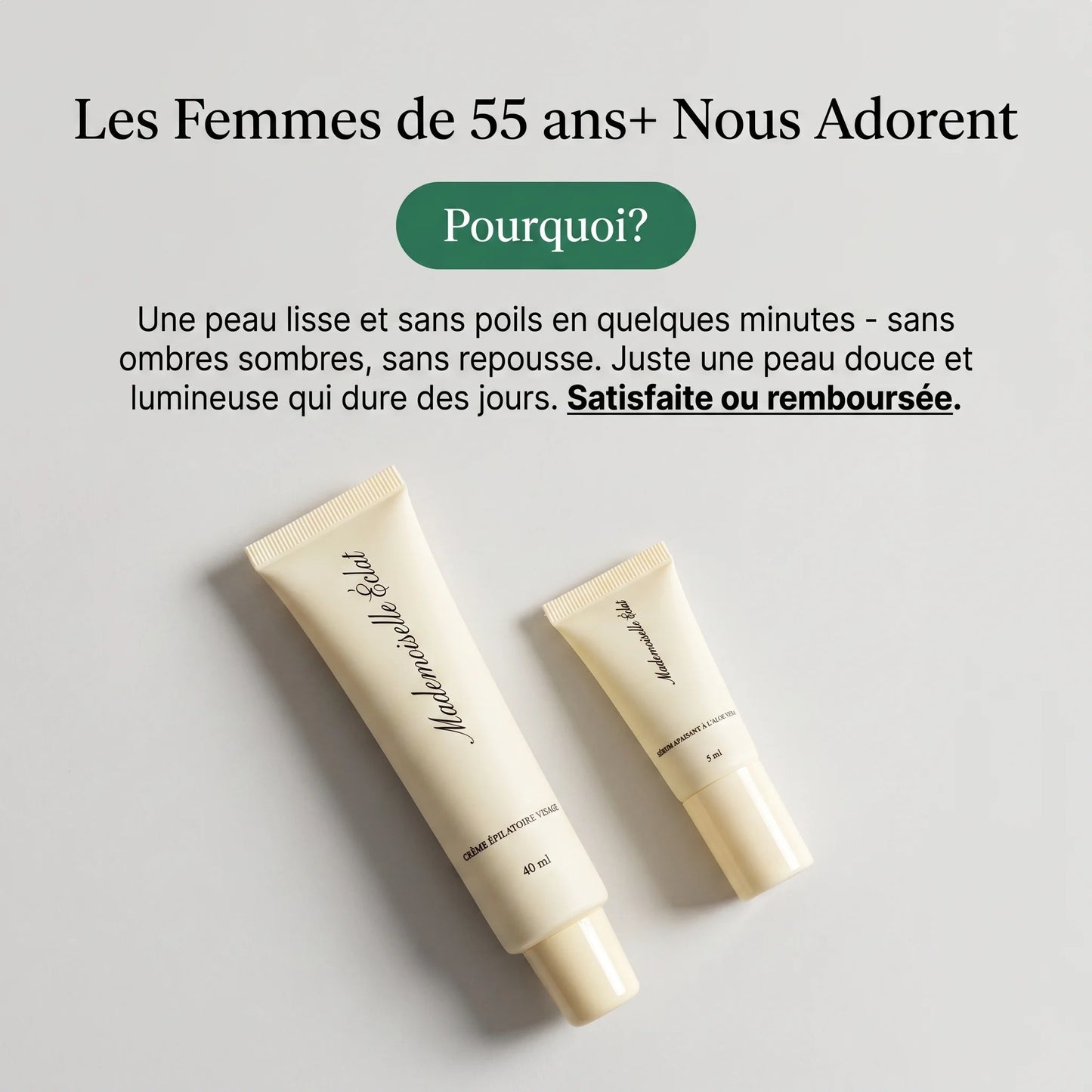 Crème épilatoire visage