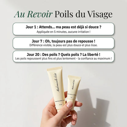 Crème épilatoire visage