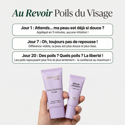 Crème épilatoire visage
